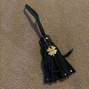 Lucky Brand tassel with brass key chain